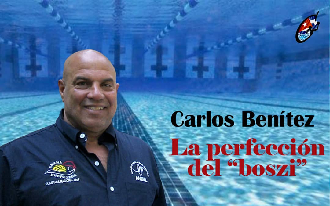Diseño con la foto de Carlos Benítez y el texto Carlos Benítez La perfección del "boszi"