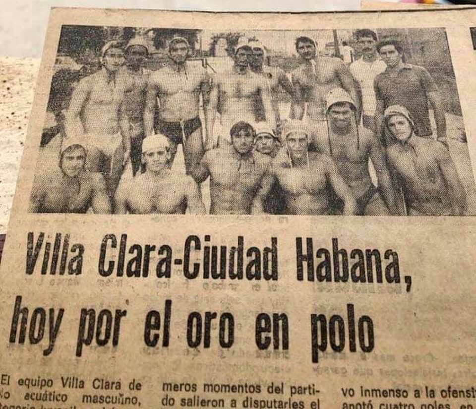 Recorte de periódico que anunciaba la final de la Liga Nacional entre Villa Clara y La Habana.