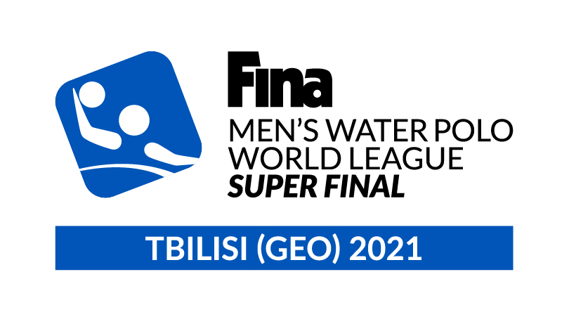 Logotipo de la Super Final de la FINA Men´s Water Polo World League Tbilisi 2021.
